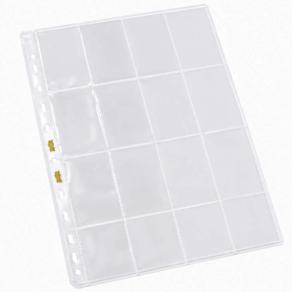 Folha para Pasta Figurinhas 4x4 Transparente - 20 Unidades BRA - BC-227T — imagem 2 de 2
