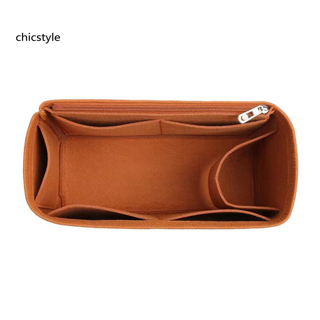 Storage Bag for Handbags Organizer with Multiple Pockets Soft Felt Purse Insert for Multi-pocket Lightweight Liner Trave