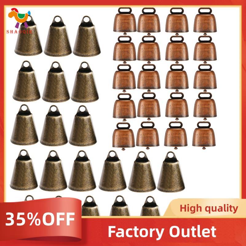 40 Pçs Vaca Cavalo Ovelha Pastando Sinos De Cobre Gado Cabra Fazenda Animal Alto Bronze Sino Pequeno Metal