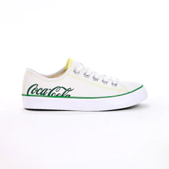 Tênis Coca Cola Plaza Copa Branco e Verde - Feminino