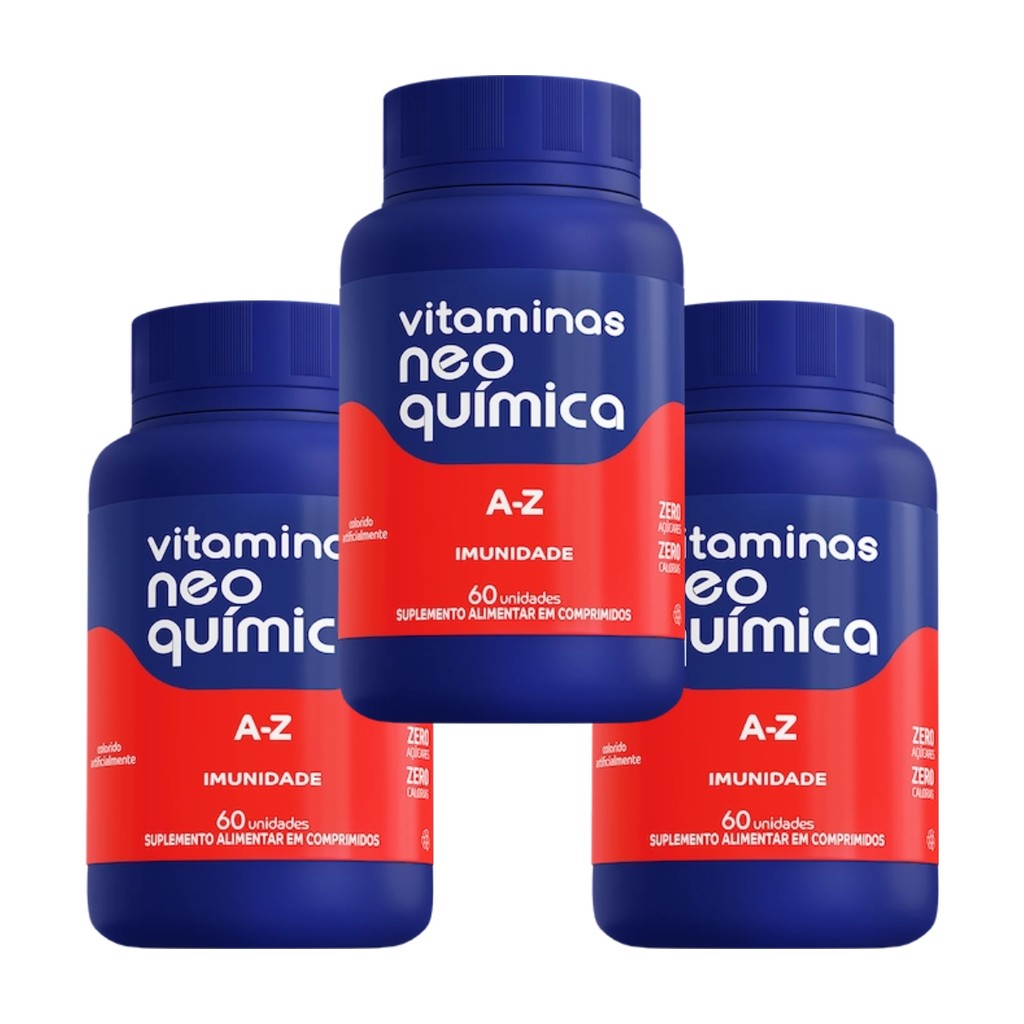 Kit 3 Multivitaminico A-Z Imunidade 90 Comp - Neo Quimica