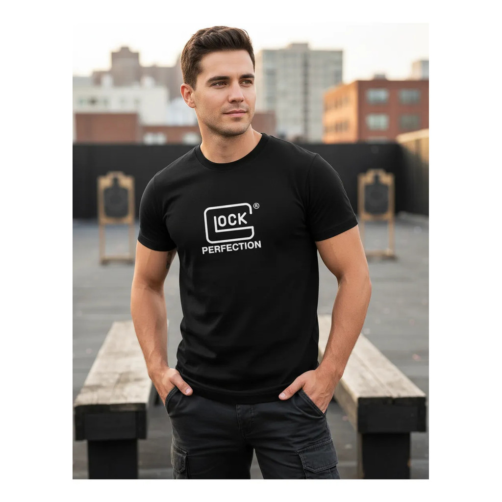 Camiseta Pistola Glock 9mm Gun Atirador Arma ALG, Cam.