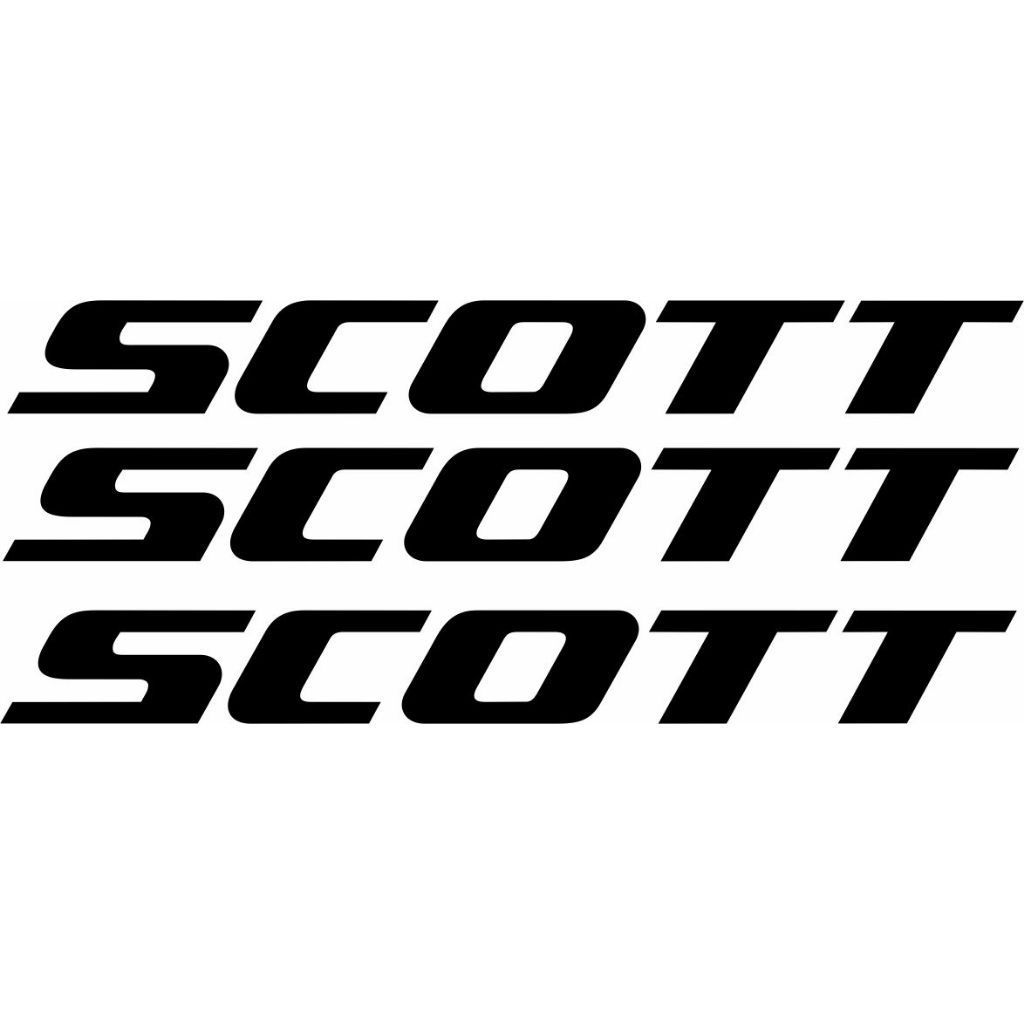 3 Adesivos Logo Scott original para quadro Bike