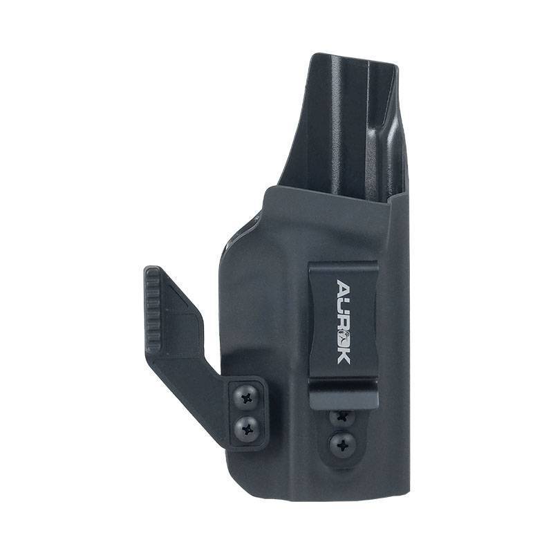 COLDRE VELADO AUROK KYDEX COM ABA GLOCK G17/G19/G45/G25 PRETO REF GF-KIG17/19AC