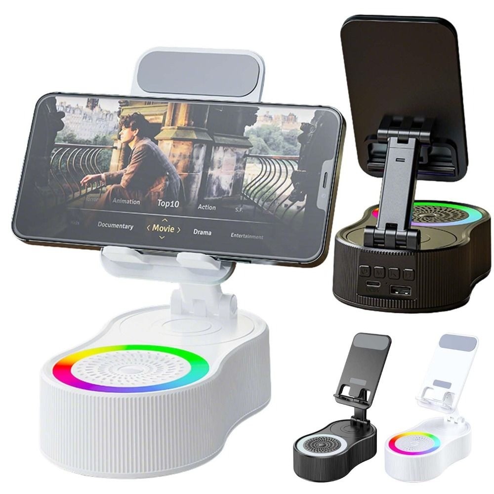 Suporte de Telefone com Caixa de Som Bluetooth, Base Magnética de Mesa com Som Alto, Mãos Livres para iPhone, Samsung e