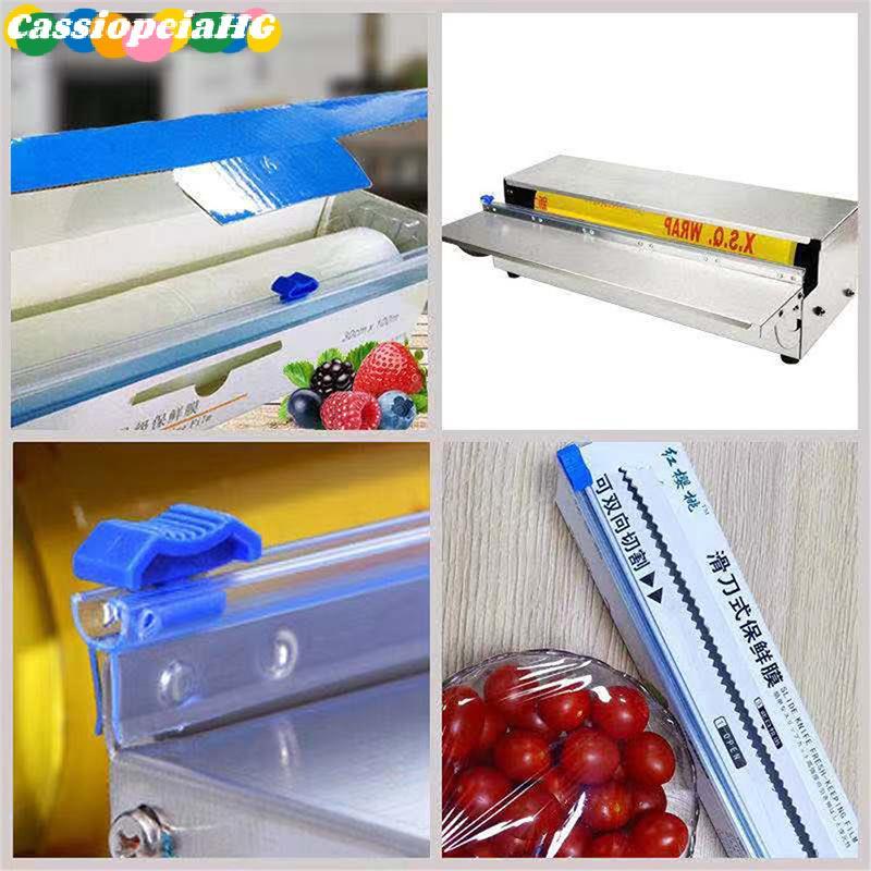 (Cassiopeiahg) 1 Peça Dispensadores De Plástico Para Casa E Cortador De Filme Laminado Alimentos Novo