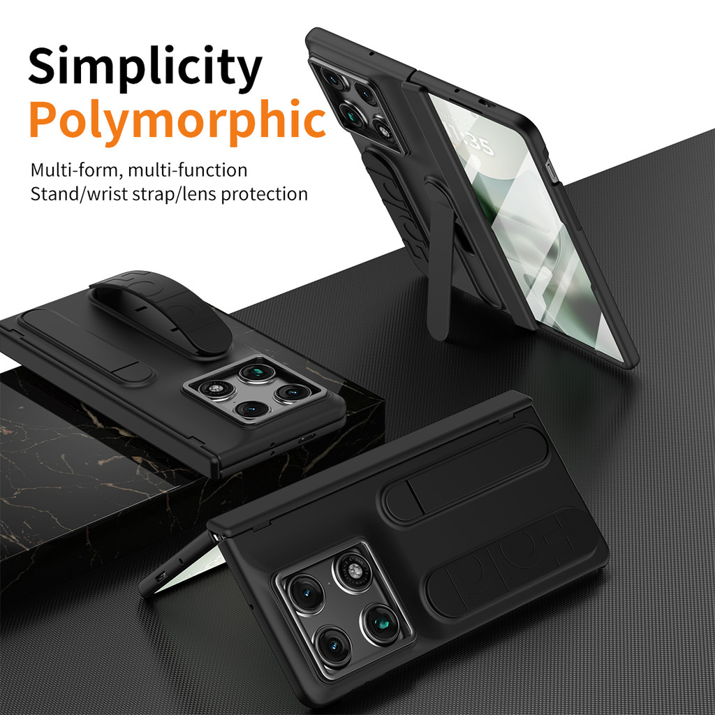 Com Slot Para Cartão De Crédito Multifuncional Kickstand Alça De Pulso Caso Dobrável Motorola razr fold Moto Capa Protet
