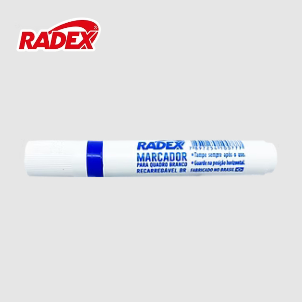 Marcador Para Quadro Branco Recarregável - RADEX Cor:Azul