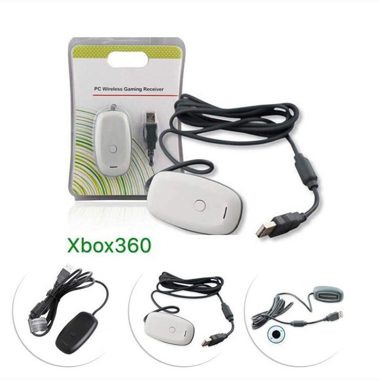 Adaptador Receptor Sem Fio para PC, Controlador Microsoft XBOX 360, Jogos USB Xbox360, Windows XP/7/8/10 75LJ