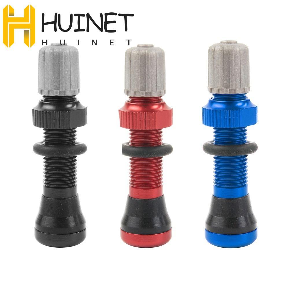 HUINET Válvulas De Bicicleta Mountain Bike Estrada Aro Roda Liga Alumínio 40mm Selante Válvula Schrader