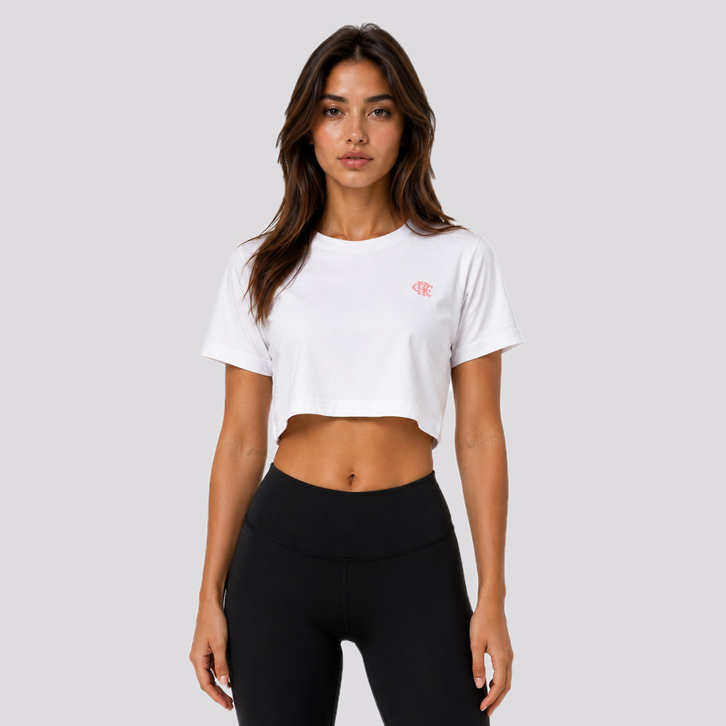 Cropped Flamengo Thrum Feminino Branco