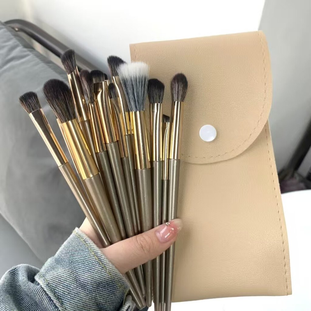 kit pincel maquiagem profissional pincel maquiagem Um conjunto de 15 pincéis de maquiagem com pacote ~ Pincel de sombra