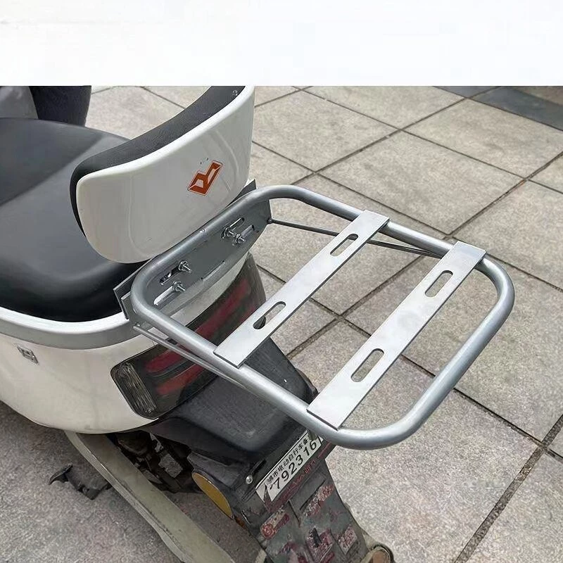 Veículo elétrico extensão Universal assento traseiro prateleira traseira caixa traseira suporte braço modificado encosto