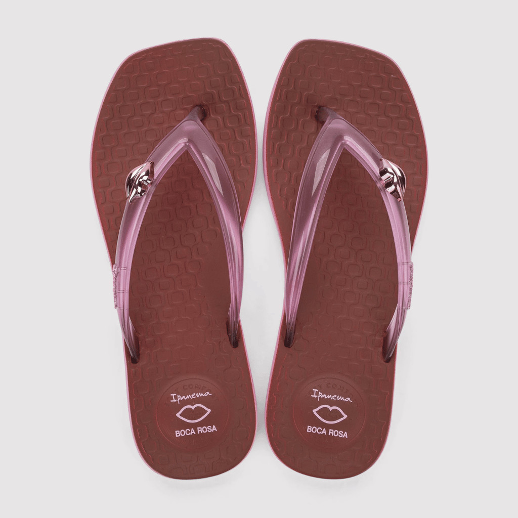 Chinelo de Dedo Ipanema Pluma Boca Rosa 27604