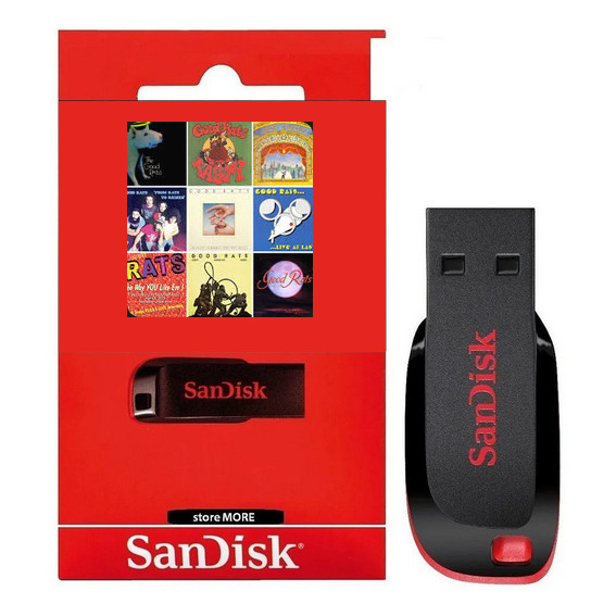 PenDrive Personalizado - Good Rats - BOX 09 CDs
