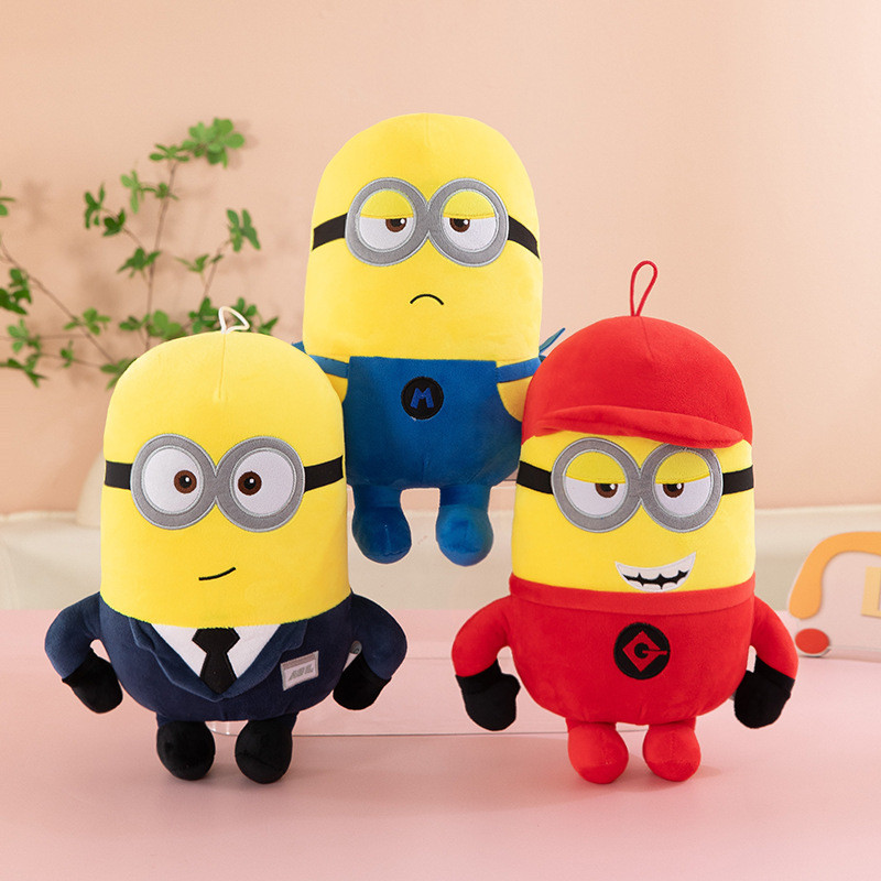 Novo Minion boneca Bob brinquedo de pelúcia Stu boneca Kevin Ragdoll crianças presente de aniversário Cross-Border
