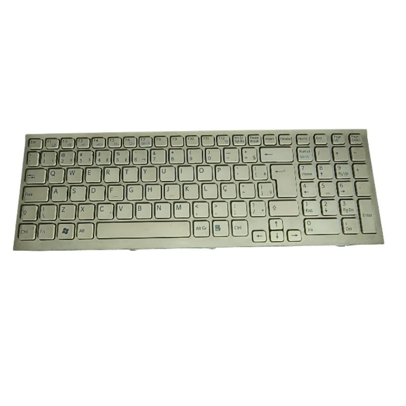 Teclado Sony Vaio Vpceh Pcg-71911x Vpceg Vpcej Prata Abnt2 Ç