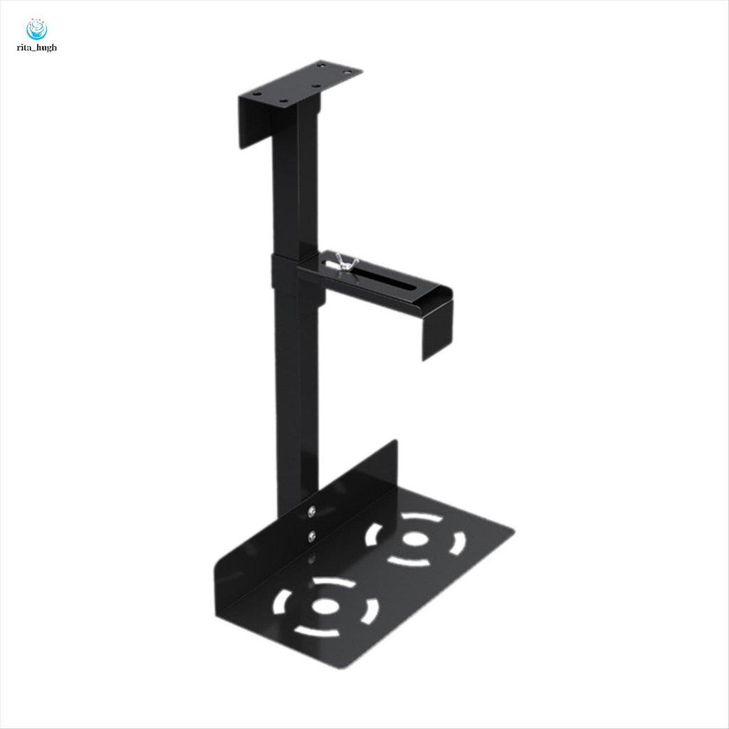 Suporte Universal Para Caixa De PC Versátil Sob A Mesa Ou Montagem Lateral Na Parede , Cpu Preto