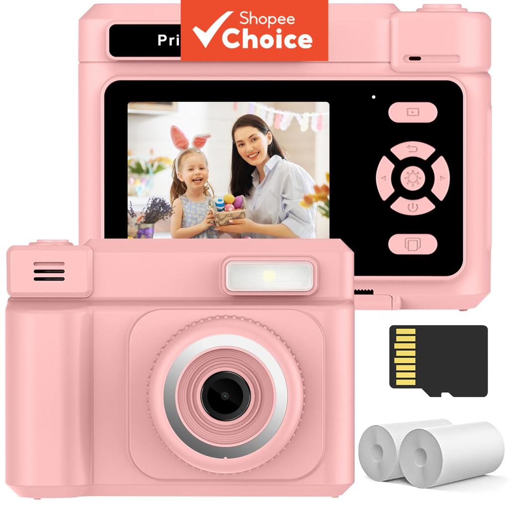 Câmera Digital De Impressão Instantânea 1080P Foto Brinquedo Portátil Presente De Aniversário De Natal Para Meninas Meni