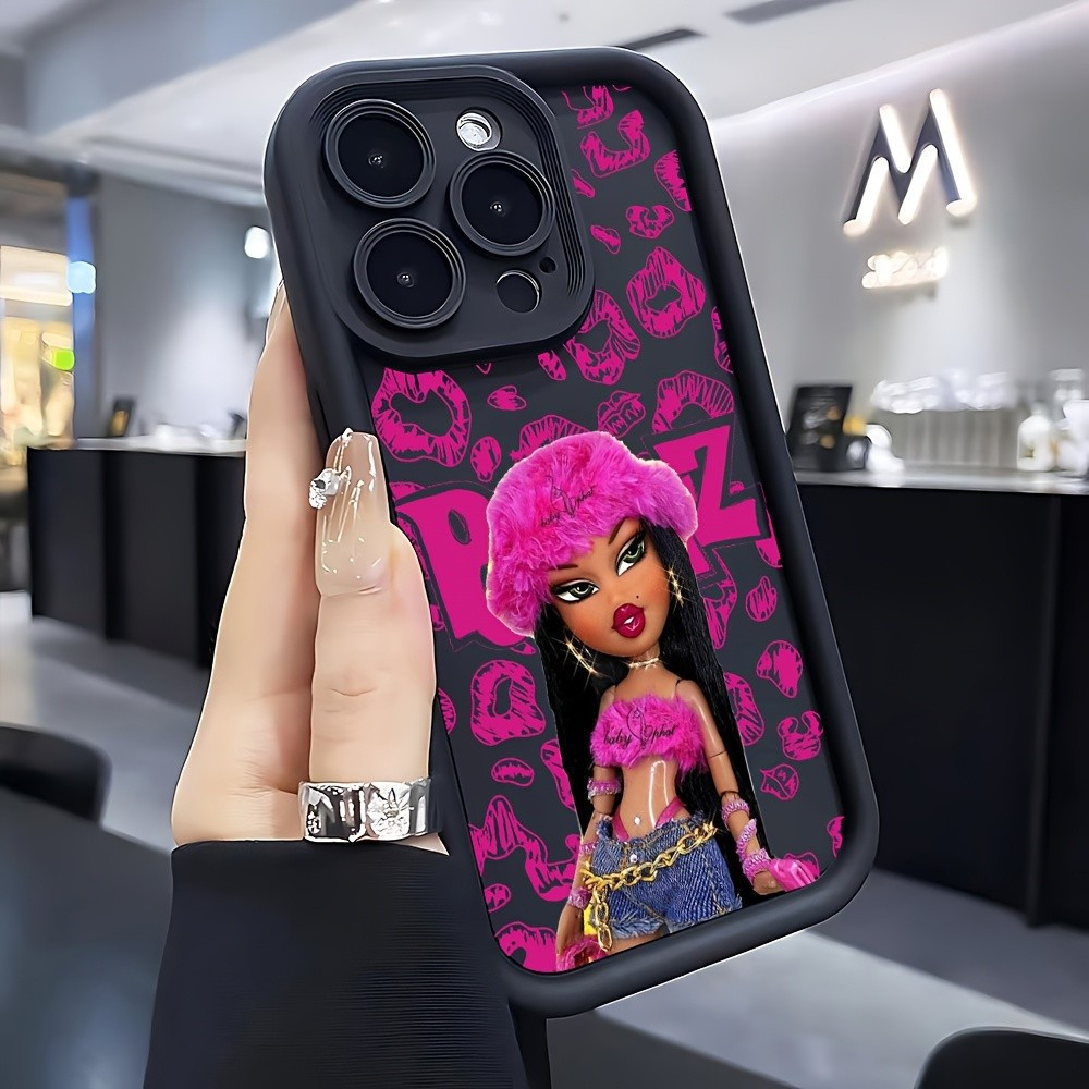 Capa de celular - Capa de celular com boneca Bratz em estilo cartoon, compatível com iPhone 17, 16, 15, 14, 13, 12