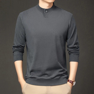 [Novo estilo chinês gola alta] amigável à pele confortável outono inverno quente moda moletom masculino longo @-