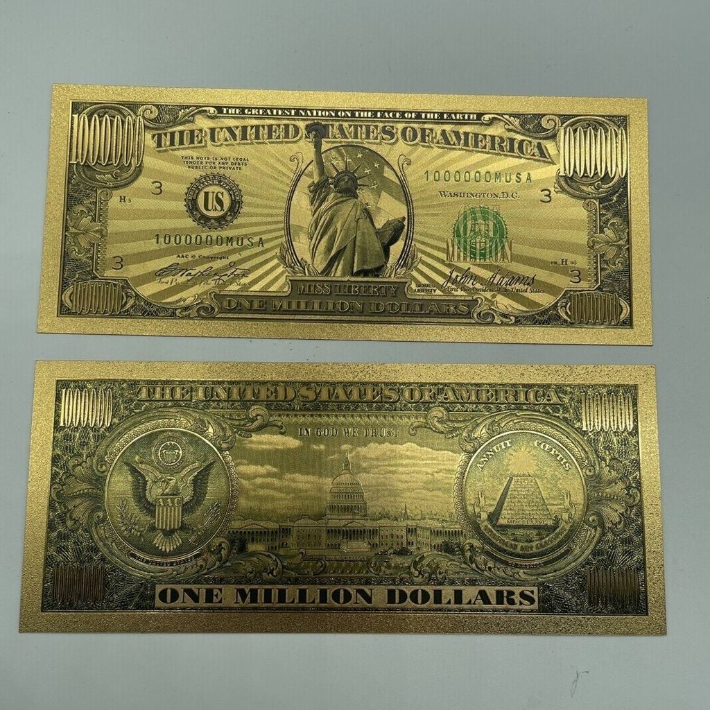 Presentes criativos Estátua da Liberdade Americana 10.000 Valor Facial Coleção de Notas Comemorativas Decorações Present