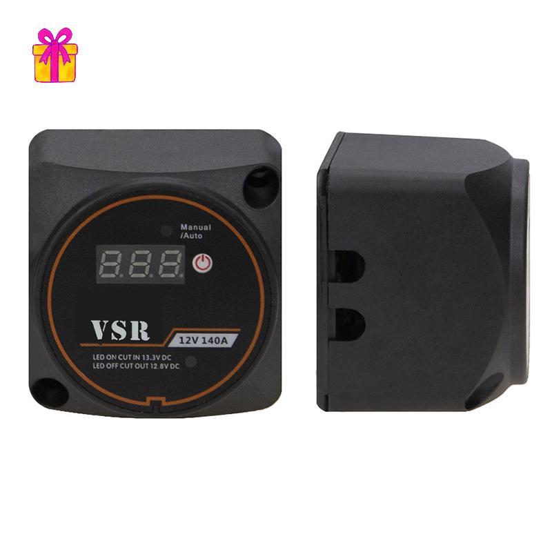 [INTH] Relé De Carga Dividida Sensível À Tensão Com Display Digital VSR 12V 140A Para Camper Car RV Yacht Steamer Isolad