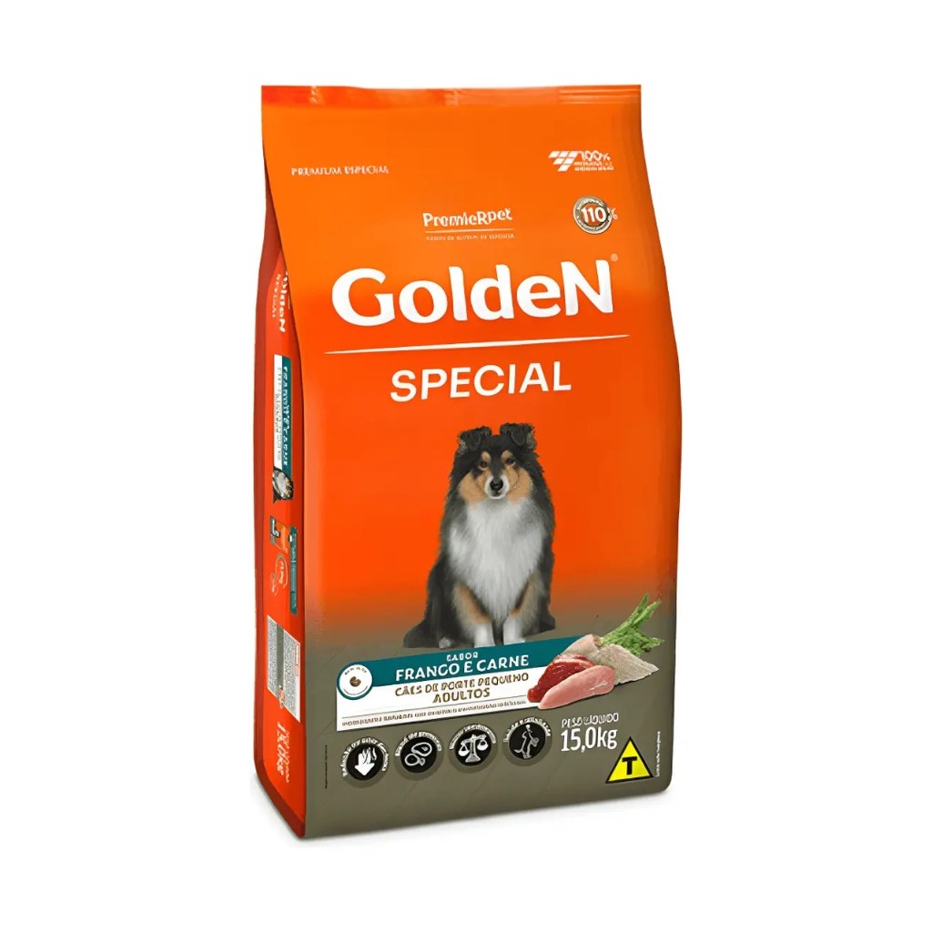 Ração Golden Special Cães Adultos Pequeno Porte 15KG