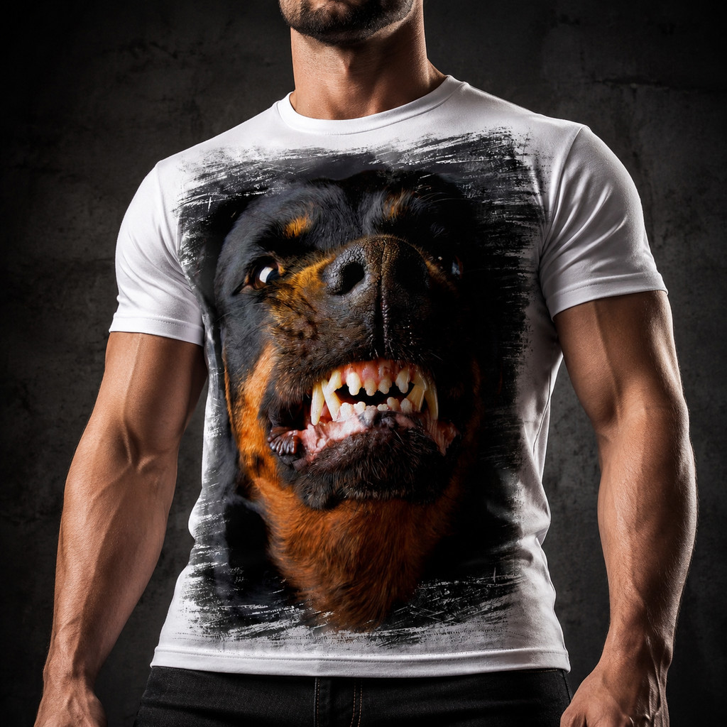Camisa Camiseta Masculina Cachorro Rottweiler 4