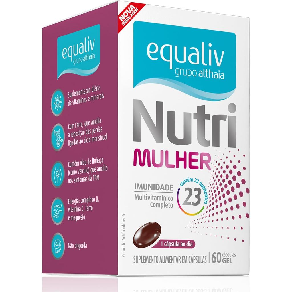 Nutri Mulher, 60 Cápsulas - EQUALIV