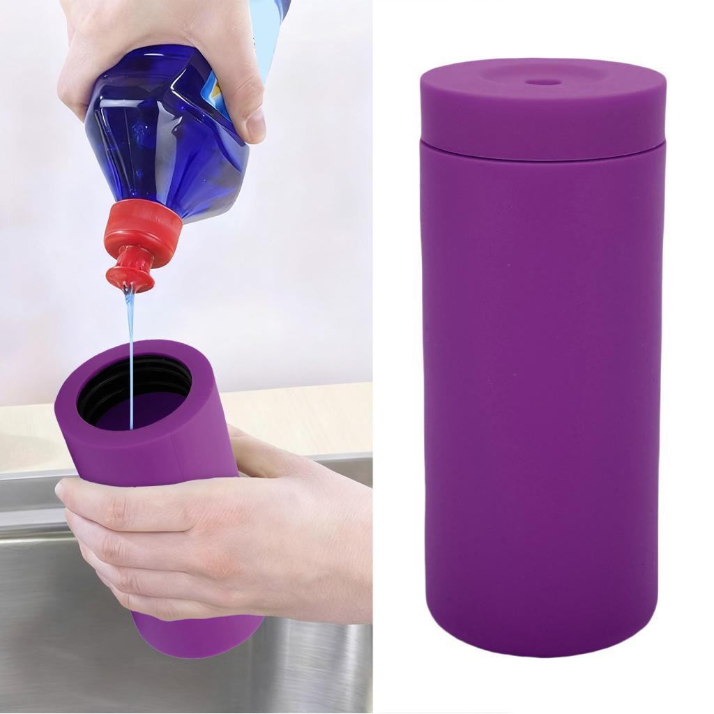 magicstore Fabater Silicone Prato Dispensador De Sabão Para Cozinha Squeeze Garrafa Uso Versátil Banheiro Redondo Recarr