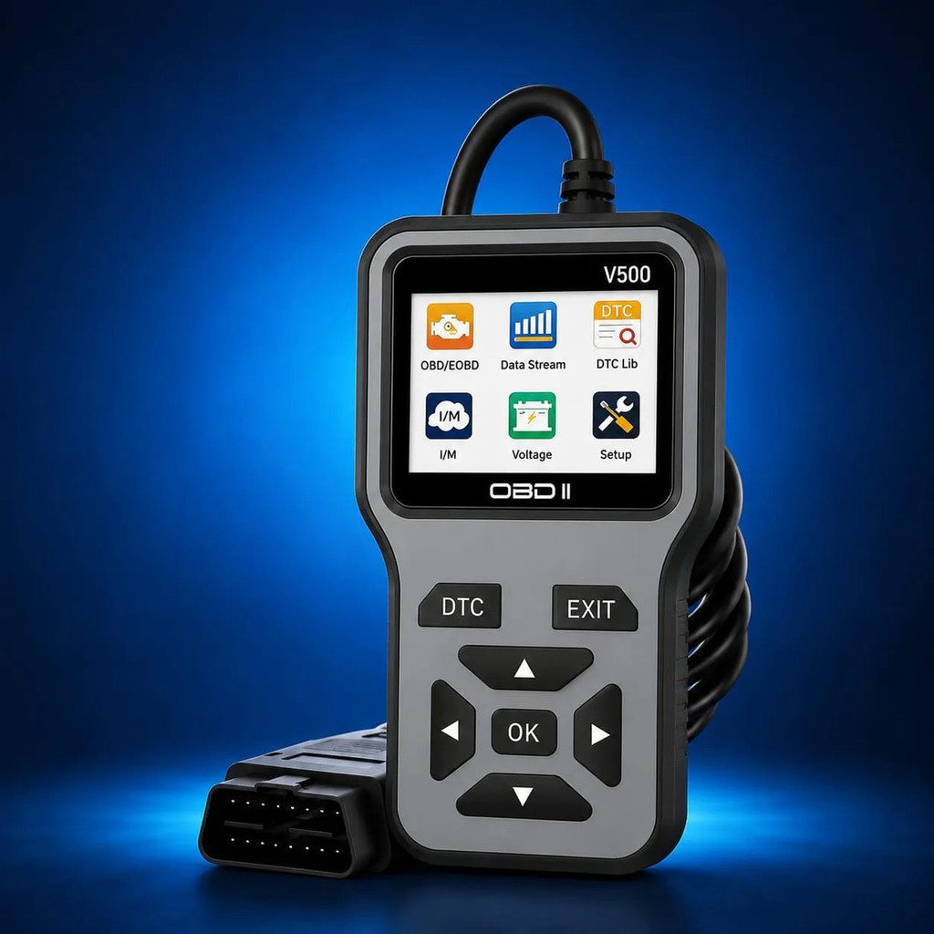 Scanner Diagnostico Automotivo Obd2 V500 Preto