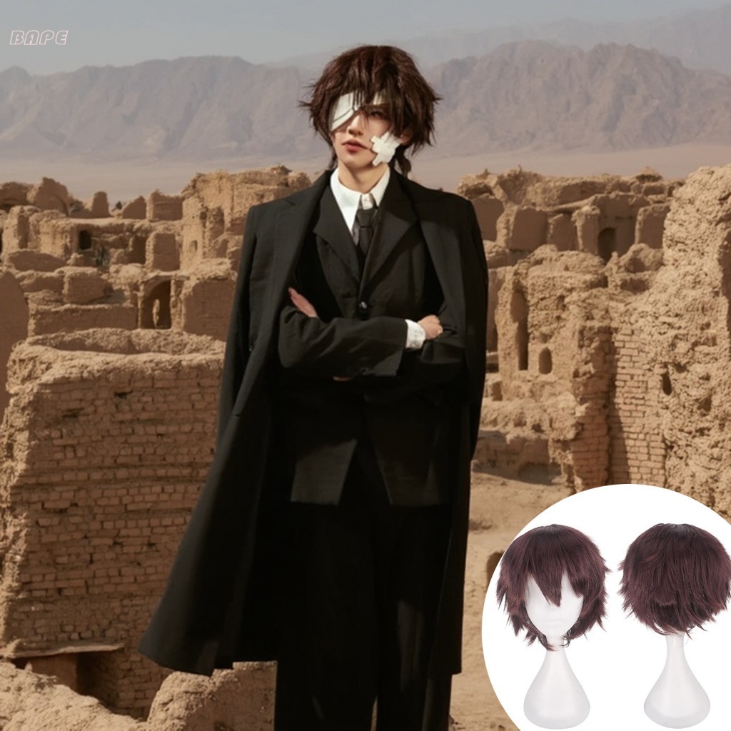 Peruca Cosplay Colorida De 30cm , Fofa De Fibra Crespo Em Camadas Para Danças Ou Festas Especiais