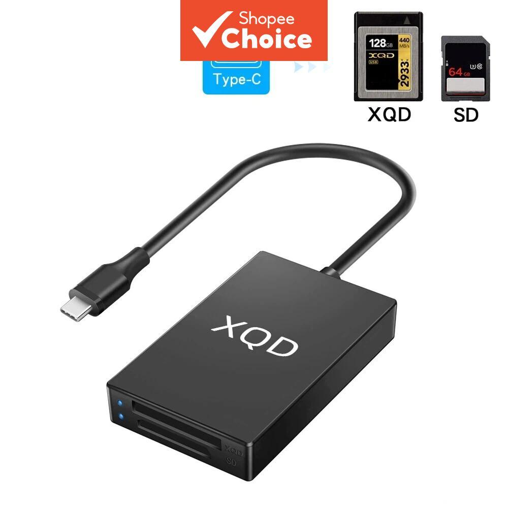 Leitor de cartões XQD SD USB Tipo-C e adaptador Tipo-A, velocidade até 5Gbps, para séries Sony G&M