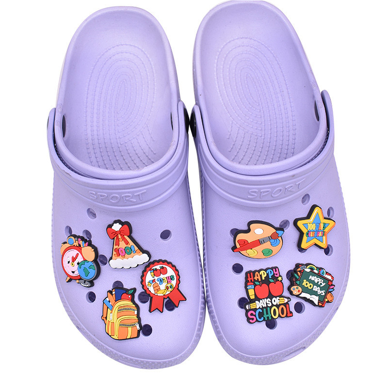 BLJE PVC Sapato Encantos Acessórios Dos Desenhos Animados Escola Decoração Fivelas Para Tamanco Sandálias Pino Presentes