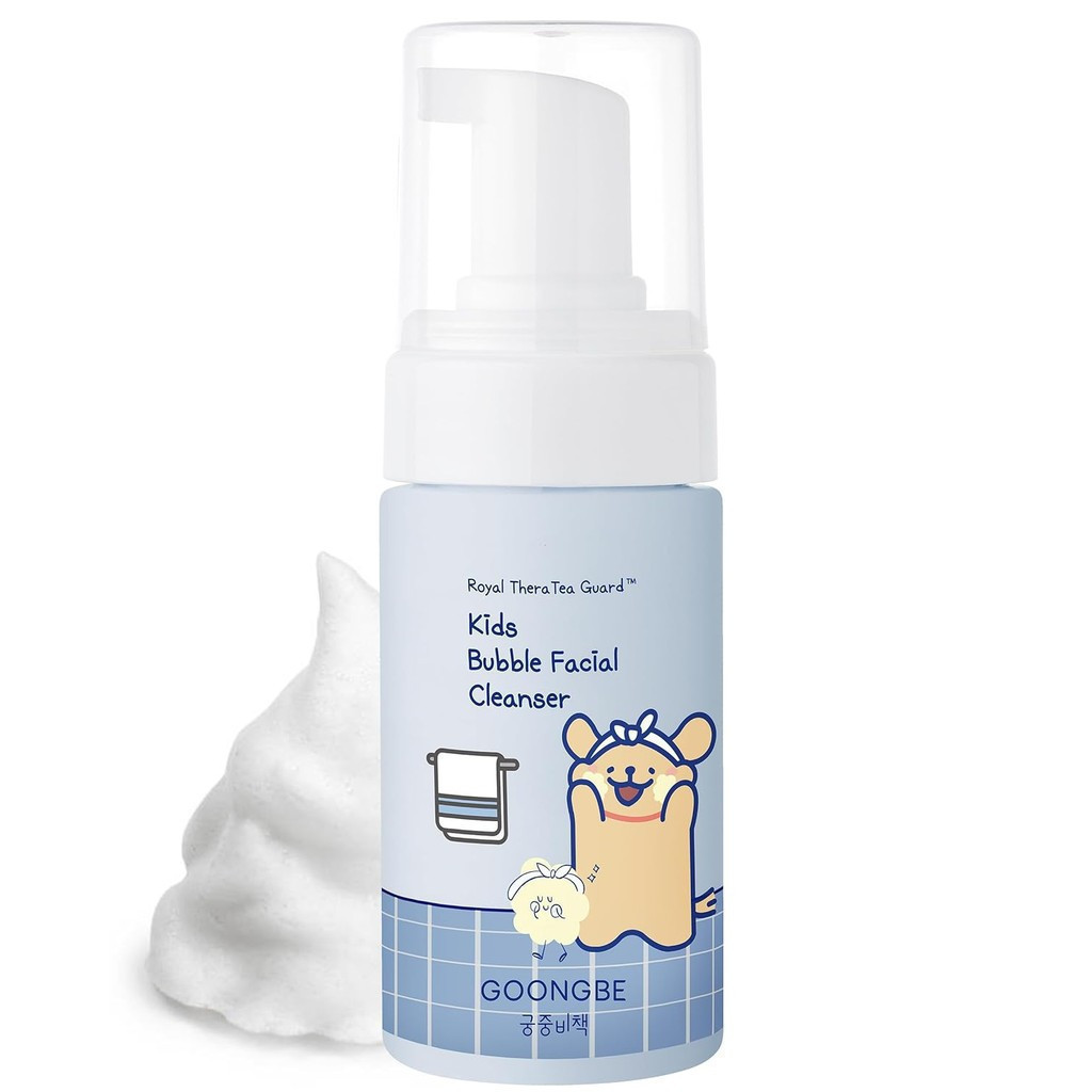 GOONGBE Limpador Facial Espumante Infantil x Matese - Limpador Facial Espumante Coreano de Baixo pH para Crianças - Limp