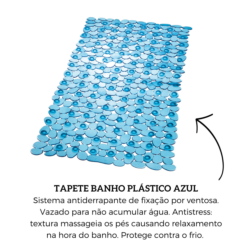 Tapete Antiderrapante Para Box Azul - Atlas — imagem 2 de 2