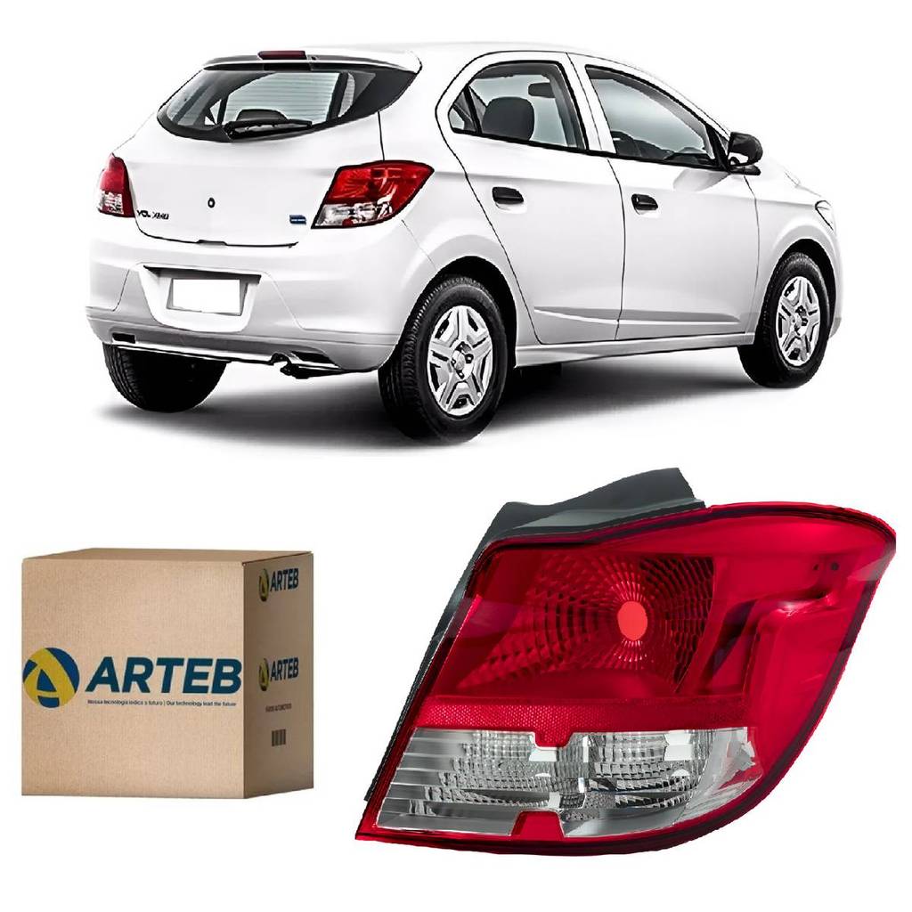 Lanterna Traseira Original Onix Lt Joy 2012 2013 2014 2015 2016 2017 2018 Cristal Lado Direito Original Arteb