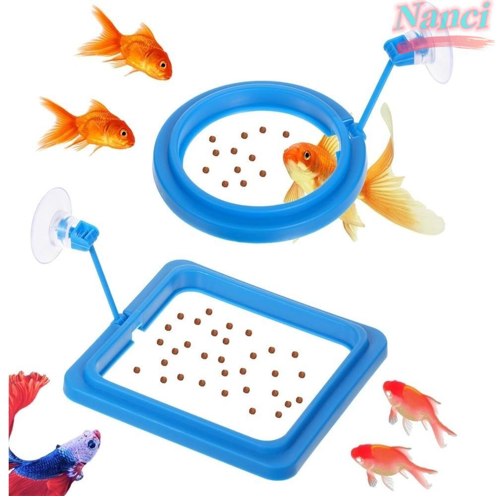 Anel Dos Alimentadores De Peixes Do Aquário De NANCI , Alimentador Flutuante Alimento Tanque Da Bandeja Ventosa , Duráve