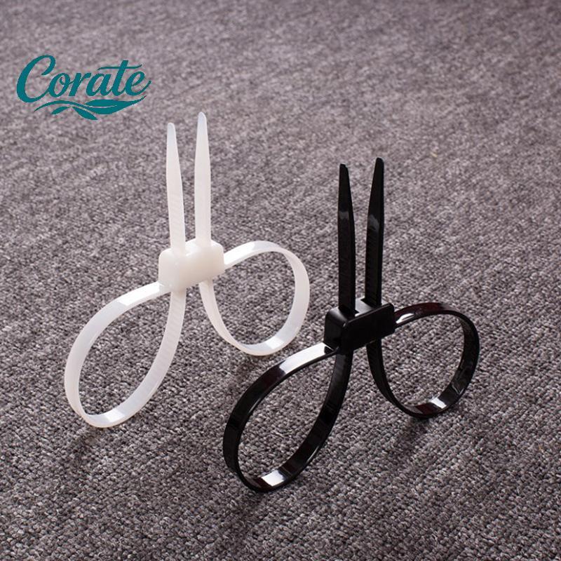 [Corate] Punhos Flexíveis De Plástico Nylon Descartável Zip Tie Dureza Cabo Algema Segurança Pública Aplicação Jardinage