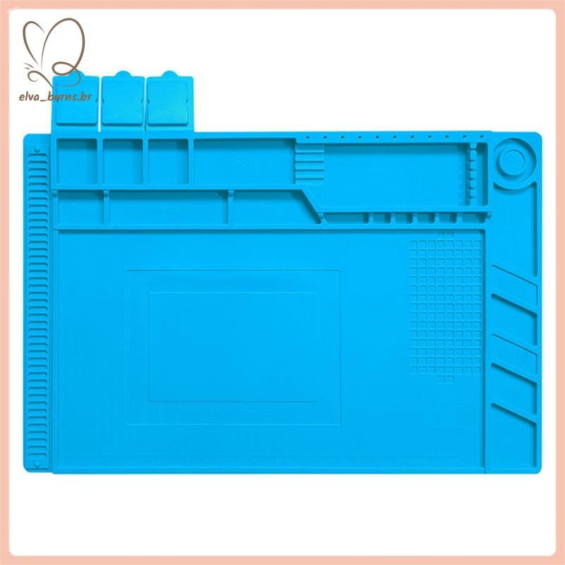[elva_burns.br] Tapete De Solda De Silicone ESD Antiestático Com Isolamento Térmico Placa-Mãe Eletrônica Reparação De Te
