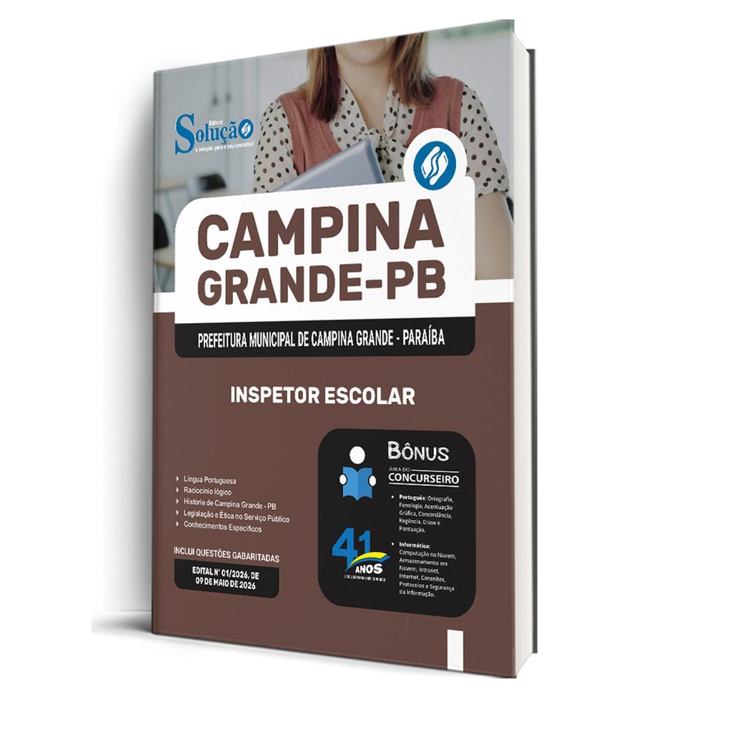 Apostila Prefeitura de Campina Grande - PB  - Inspetor Escolar