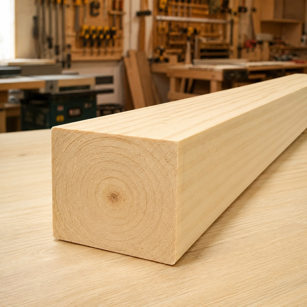 1 Caibro Madeira Pinus 5,5x100cm Lixado Aparelhado Construção Marcenaria DIY Telhado Pergolado Maciça