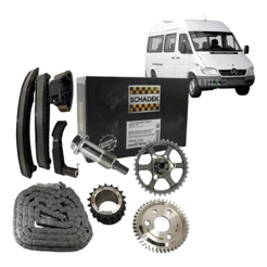 Kit Corrente Distribuição Motor para Mercedes-Benz MB Sprinter 311 / 313 / 413 - 2.2 Cdi OM611LA - 2002 a 2012 (Schadek