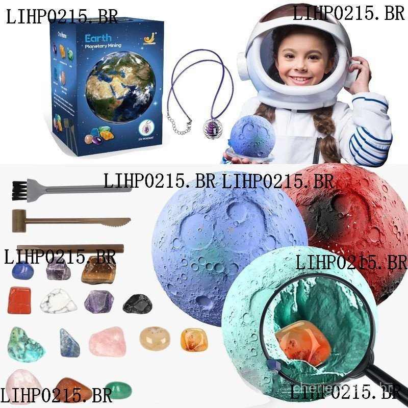 Arqueologia Infantil Escavação Tesouro Planeta Gema Minério Exploração do Sistema Solar Mineração Ciência Educação Brinq