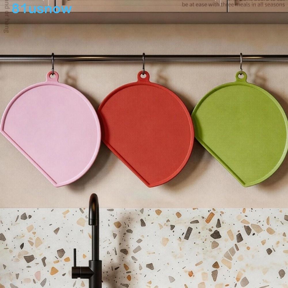 Tábua De Corte Semicircular USNOW1 , TPU Em Forma De D À Prova De Molde , Bloco De Cozinha Dupla Face