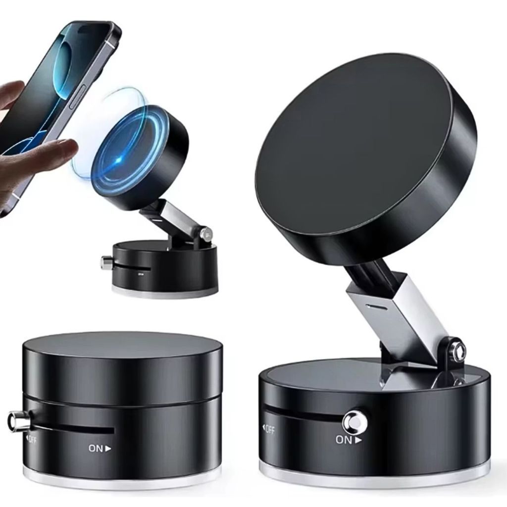 360° Suporte Dobrável Para Celular Suporte Magnético De Adsorção De Carro A Vácuo Dupla Face