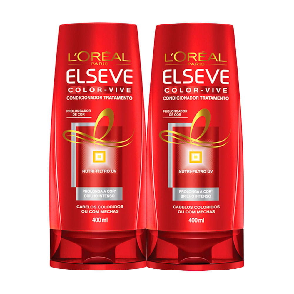 Kit 2 Condicionador Elseve Colorvive com 400ml