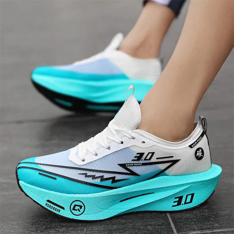 Carbon Board Competição Treinamento Sapatos de Corrida Antideslizante 46 — imagem 1