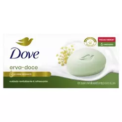 Sabonete em Barra Dove Erva-doce 90g 6 unidades